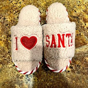 I Love Santa slippers